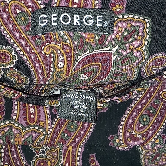 Plus size 4x Women's paisley print pants - Picture 2 of 4